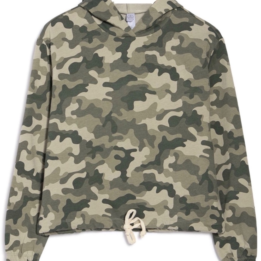Alternative - Camo Hooded - L/S Light-weight Sweatshirt (M)